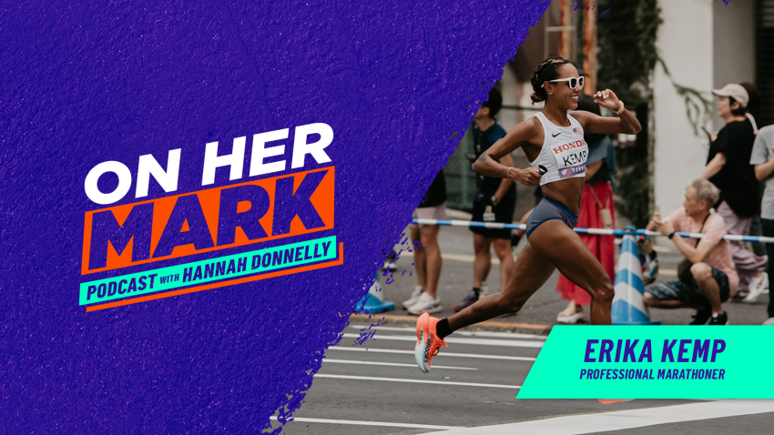 Pro marathoner Erika Kemp