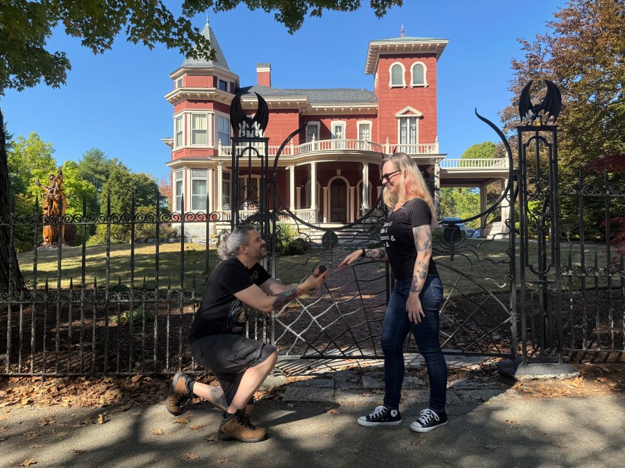 proposal at Stephen King's house