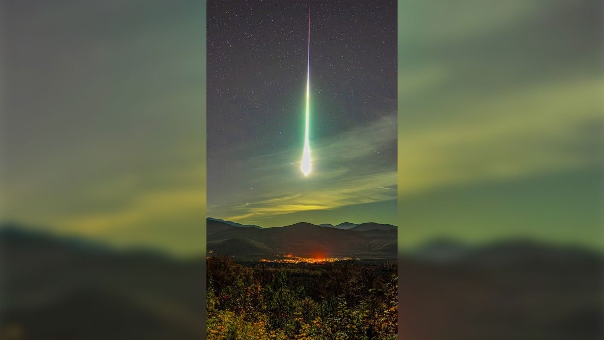 Photo shows fireball meteor over NH, Maine, Mass., Friday night – NBC Boston