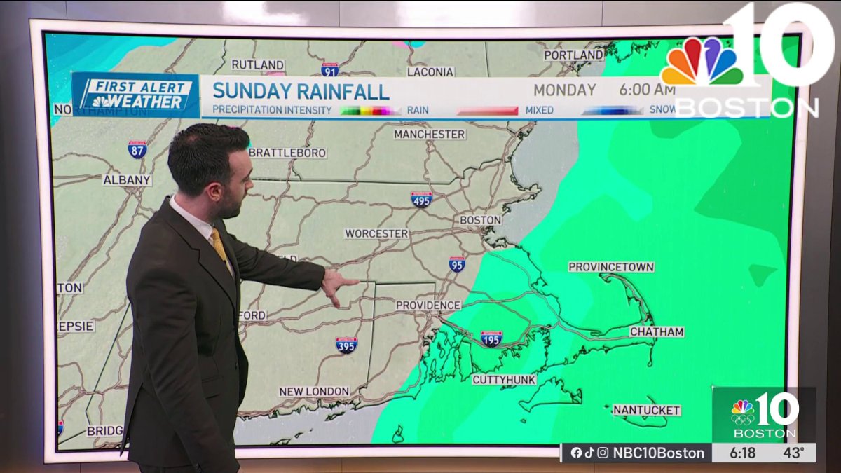 Looking at rain — possibly snow — in our 10-day forecast – NBC Boston
