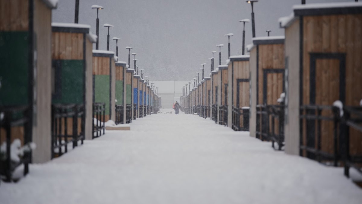 Behind the scenes of Cortina's trailer-park Olympic Village: 400 mobile homes in an Alpine valley