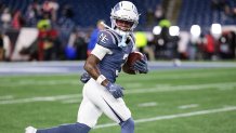 Patriots wide receiver DeMario Douglas