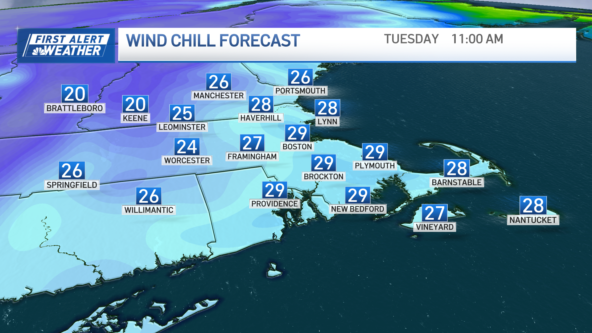 Weather today: Rain showers this afternoon – NBC Boston