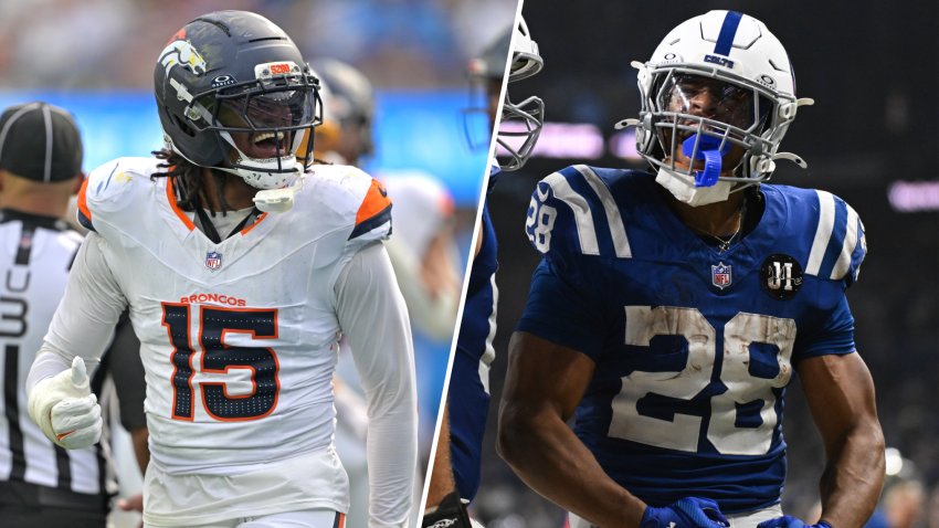 Broncos pass-rusher Nik Bonitto, Colts running back Jonathan Taylor