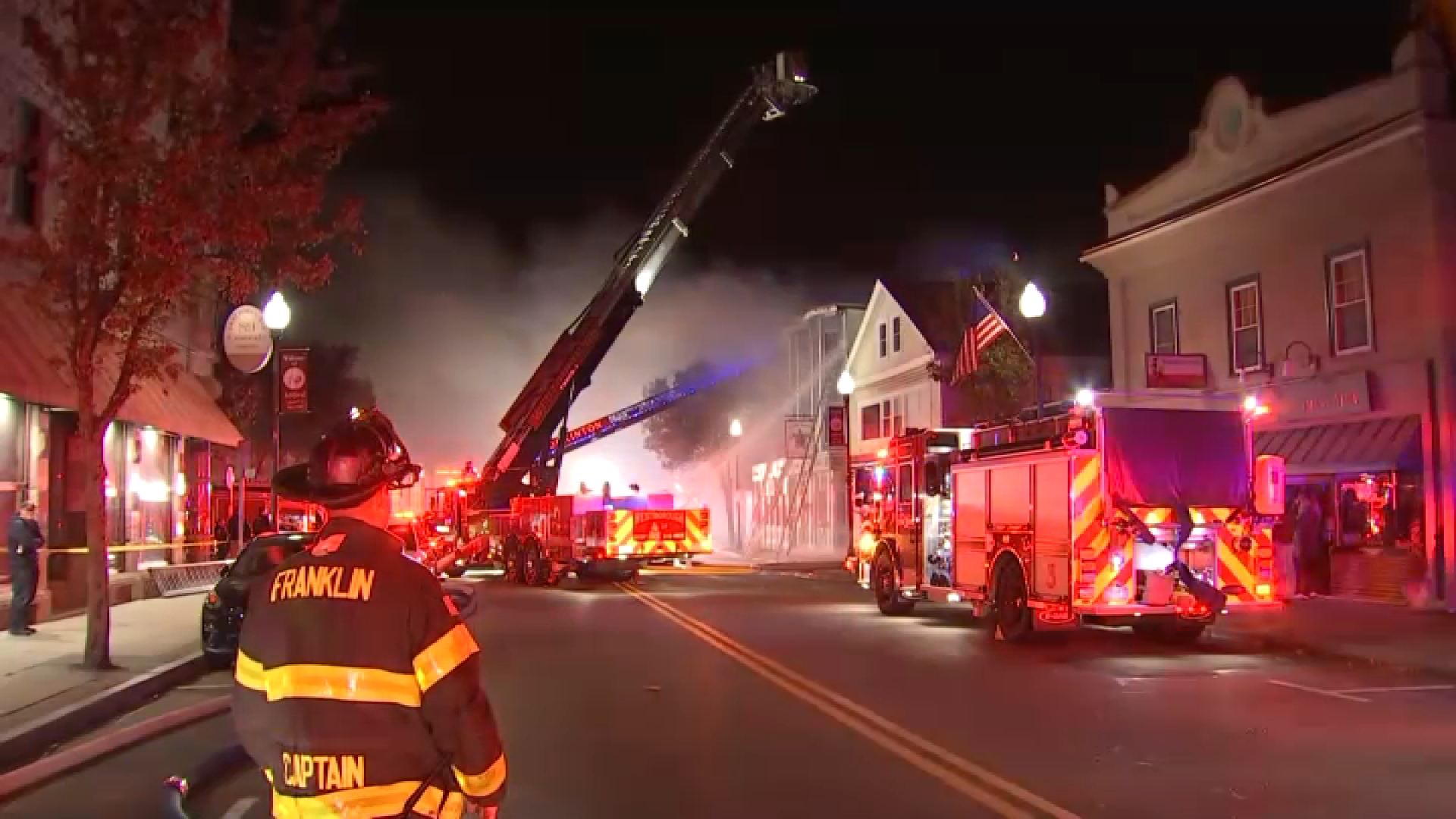 Milford, Mass. building destroyed by fire, police officer injured – NBC ...