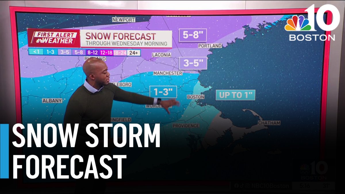 Here’s what to expect from Tuesday’s snow storm – NBC Boston