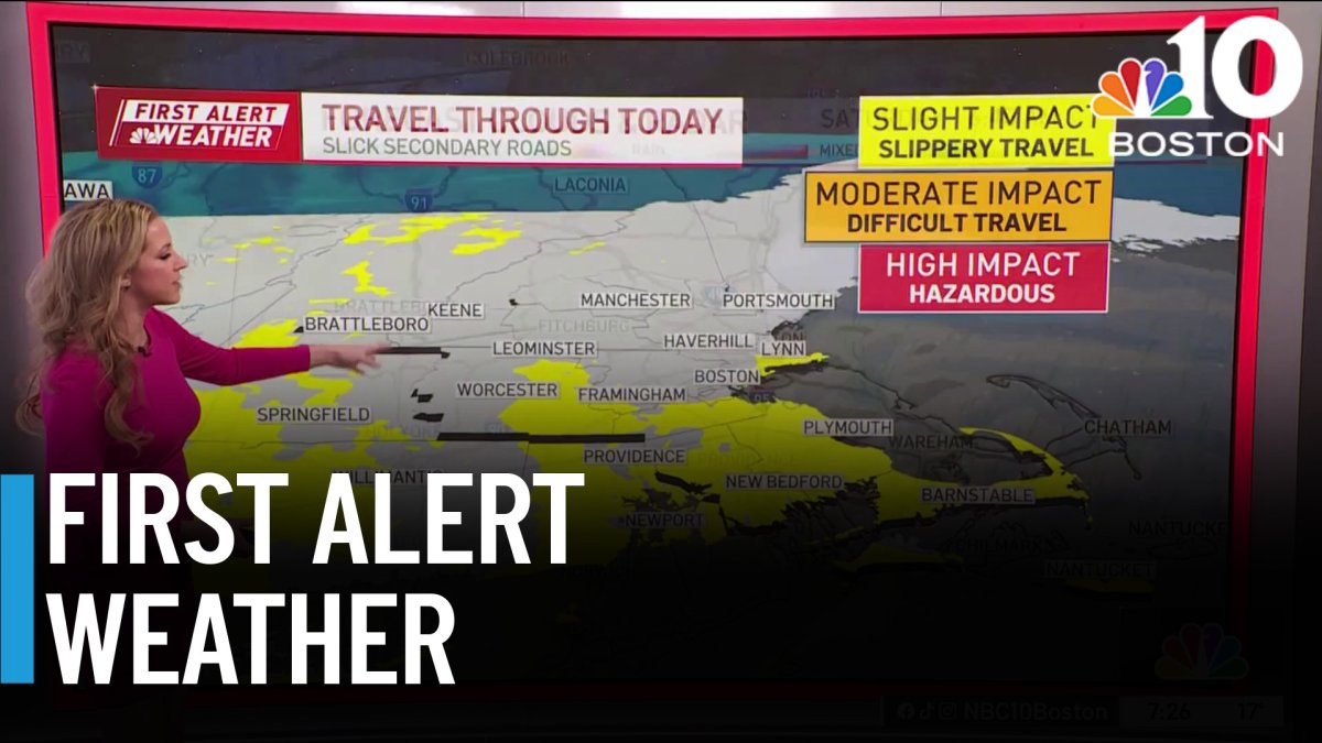 Snow piles up overnight in Boston, messy ice storm up next – NBC Boston