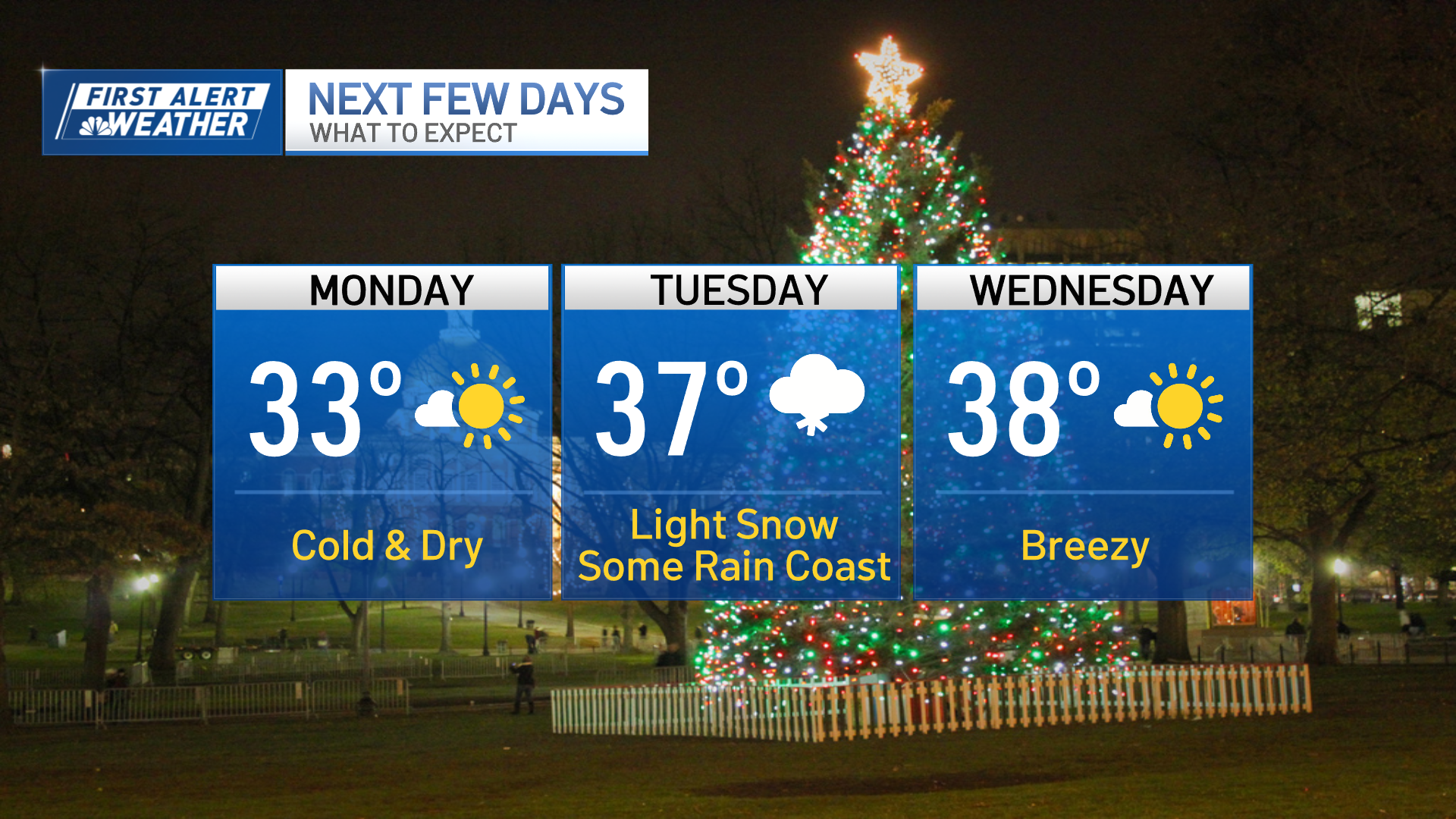 New England weather: Forecasting Christmas week snow storms – NBC Boston