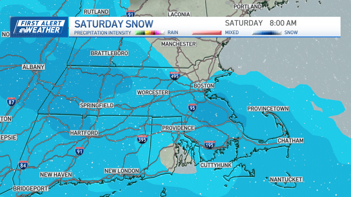 Winter storm warning: Snow and ice in Mass. this weekend – NBC Boston