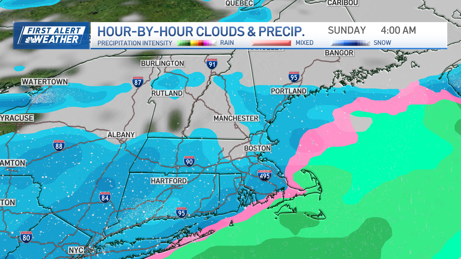 Sunday snow storm in Mass., NH: How much will we get? – NBC Boston