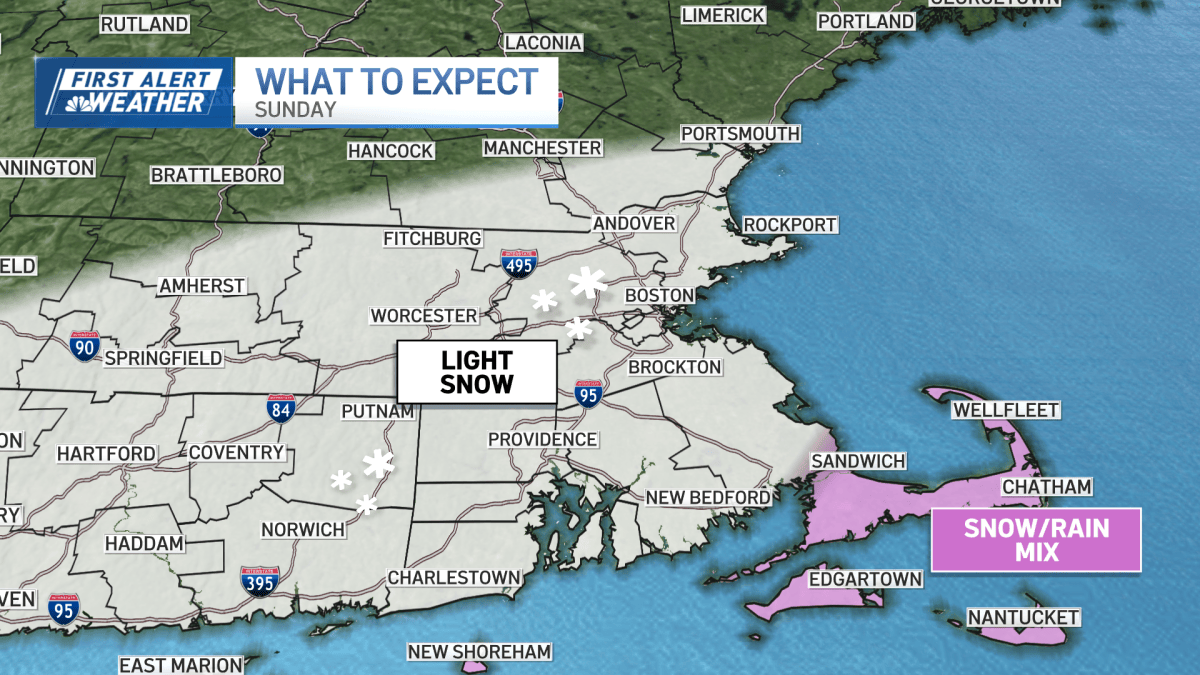 Winter storm Sunday in Boston? How much snow will Mass., NH get? – NBC ...
