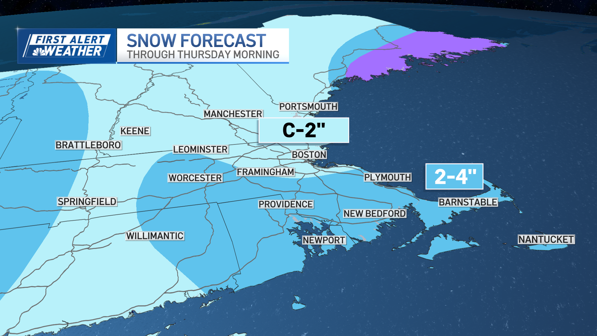 Cold and snowy New Year’s Eve forecast – NBC Boston