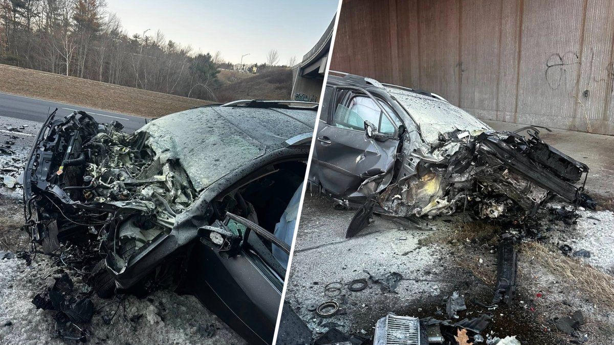Bystanders pull unresponsive driver from burning vehicle after NH crash
