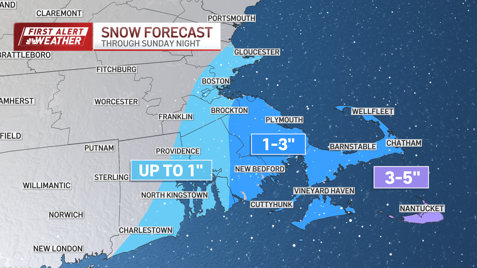 Storm today brings gusty winds, snow and flooding risk – NBC Boston