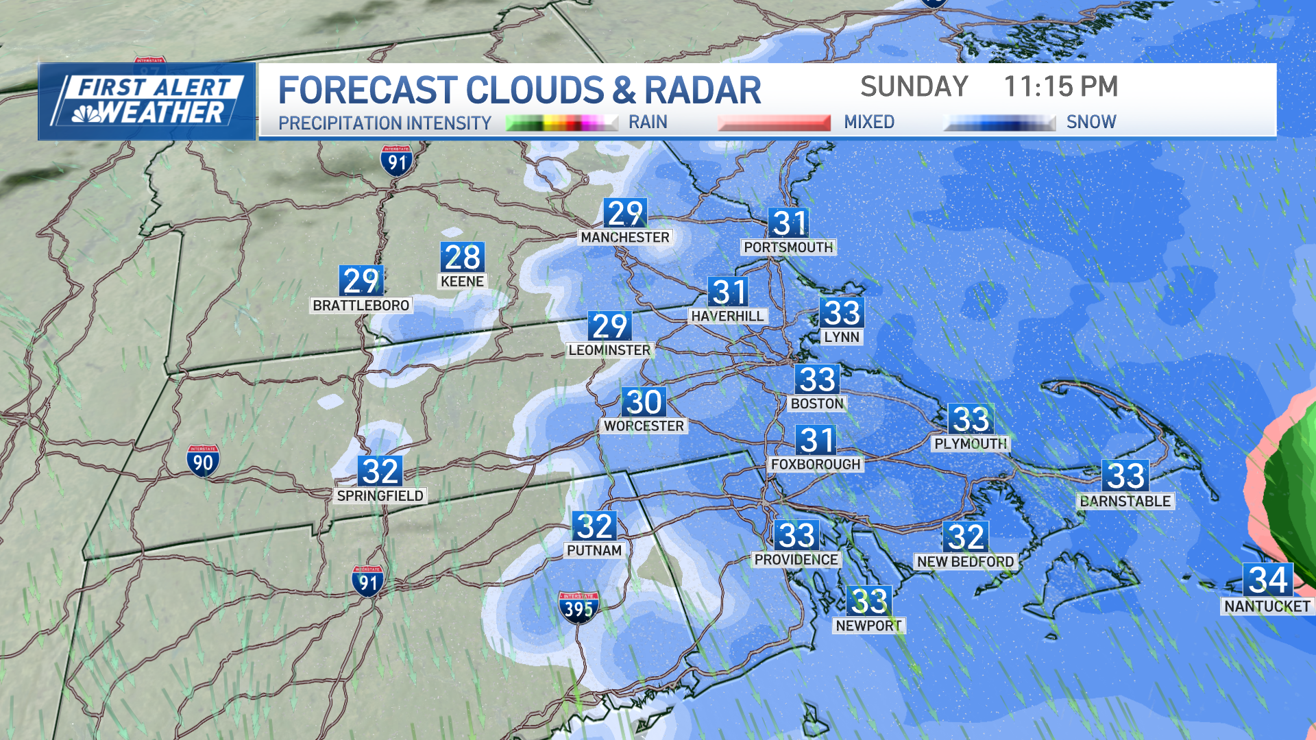 How much snow in Boston today? Here’s what to expect – NBC Boston