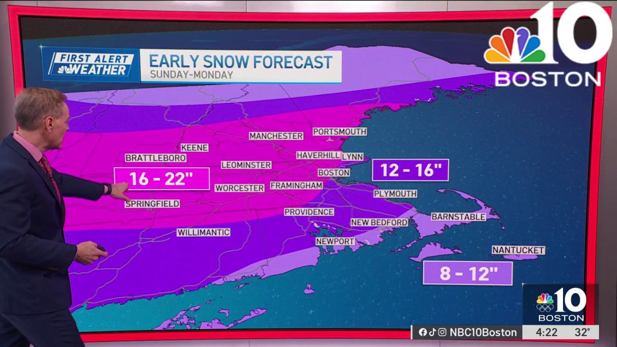Weather forecast: Bitter cold and major snow this weekend – NBC Boston
