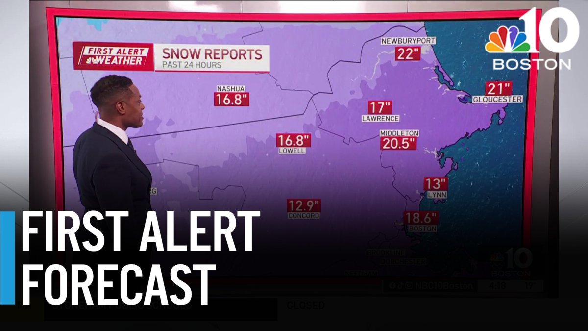 Another batch of snow is coming – but it won’t be as heavy – NBC Boston