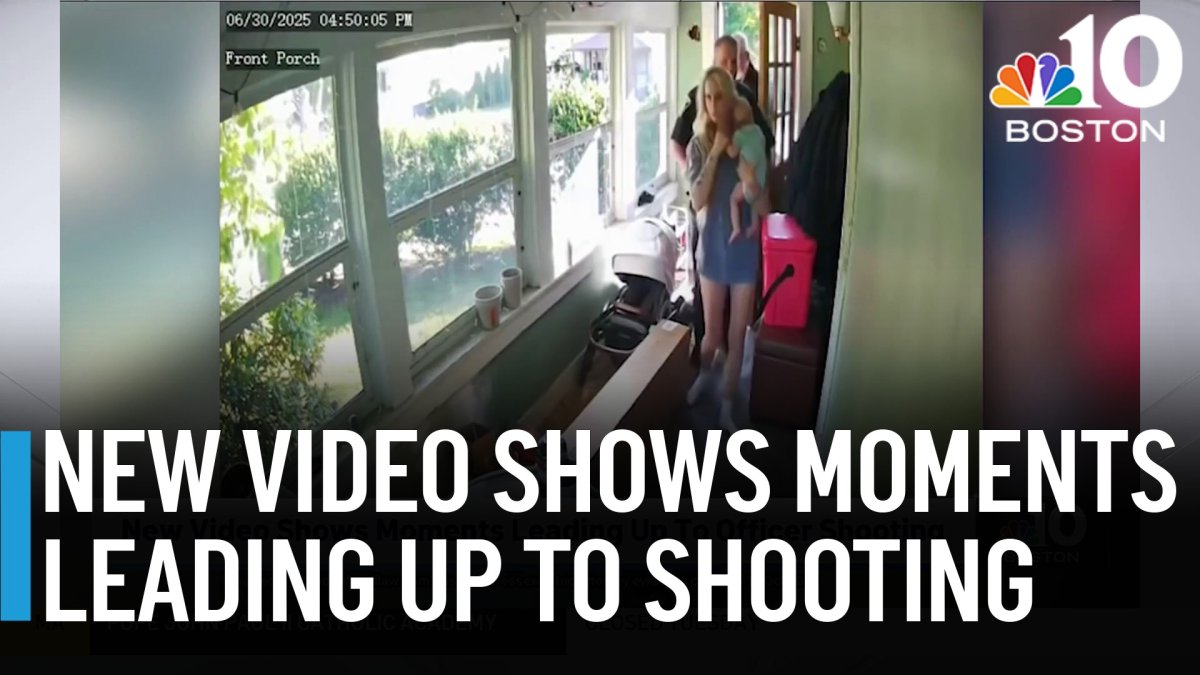 Newly relreased video shows moments leading up to North Andover officer's shooting