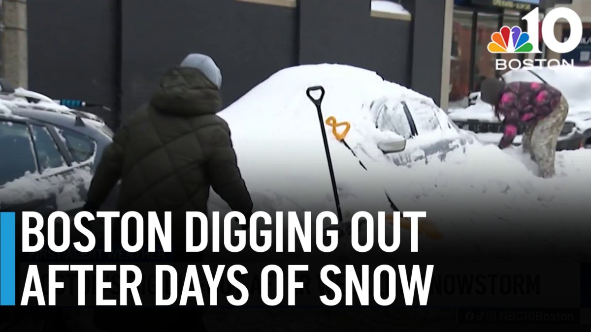 Boston digging out after days of snow