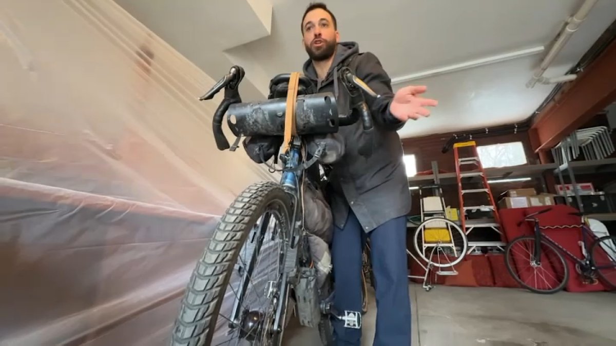 Brookline man who biked around the world praises ‘kindness of strangers'