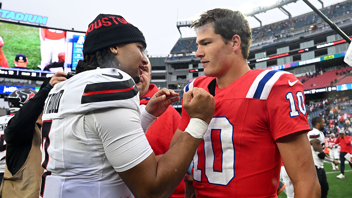 Drake Maye faces Texans for second time, now as elite MVP-caliber QB