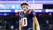 Patriots quarterback Drake Maye