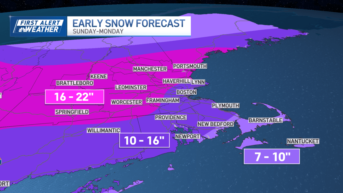 Sunday's storm to bring a foot or more of snow, Boston's biggest snowstorm in years