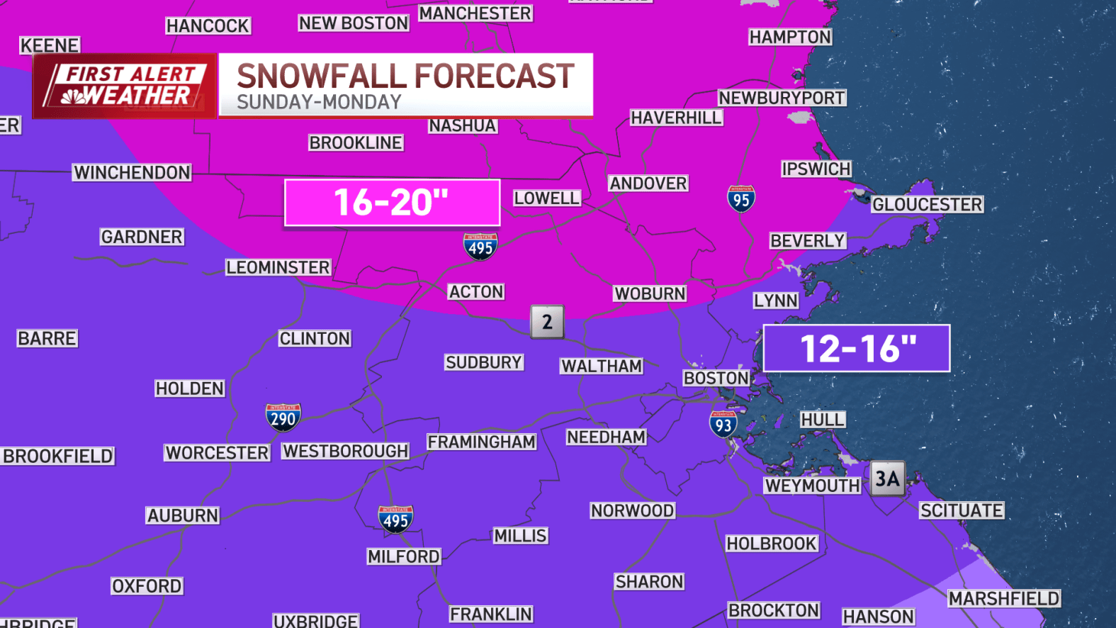 Boston Snow Inches Boston weather updates: Tracking a major winter storm – NBC Boston