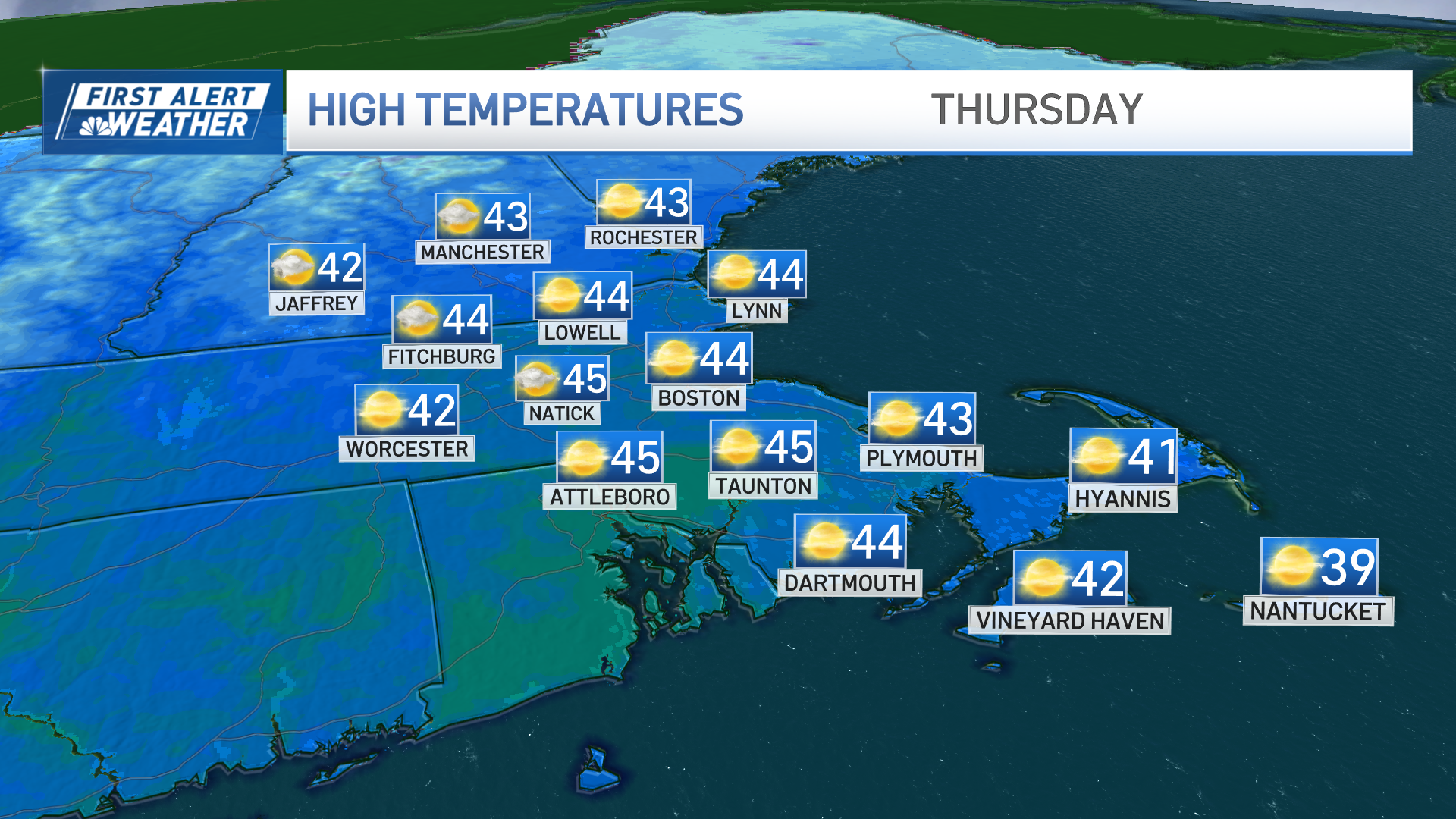 Weather today is sunny, warmer before rain returns Friday – NBC Boston