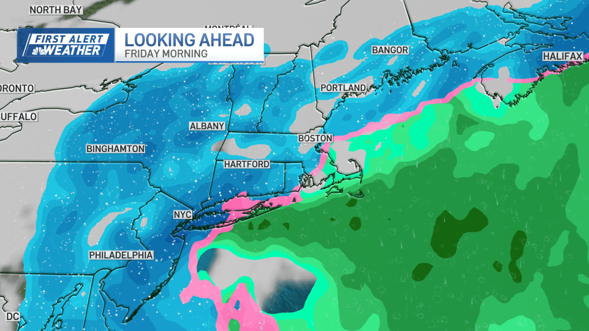 Boston MA weather forecast: Chance for snow storm this week – NBC Boston