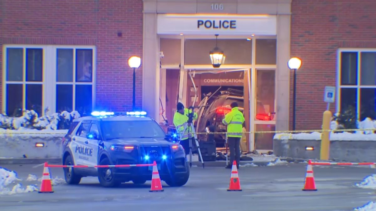SUV crash into Shrewsbury Police Department ‘appears to be intentional,' police say