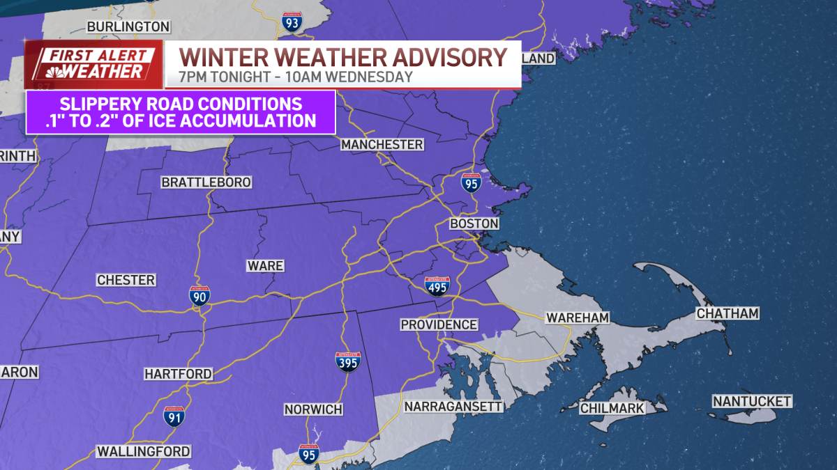 Image for First Alert: Wintry mess zeroes in on southern New England