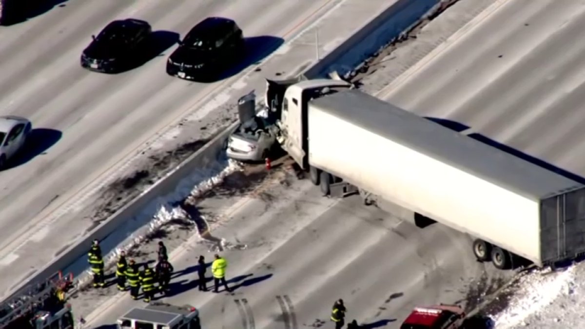 I-95 north in Newton reopens after serious, 3-vehicle crash