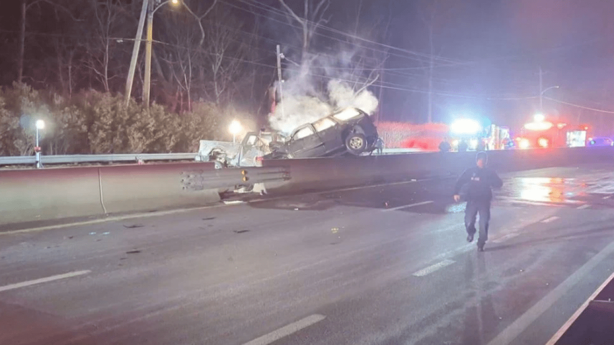 3 killed in fiery wrong-way crash in Rhode Island overnight