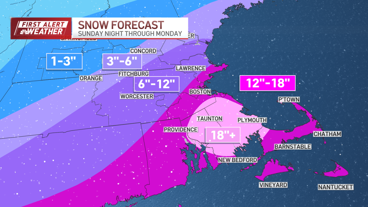 Nor'easter to bring near blizzard conditions, 1-2 feet of snow to New England