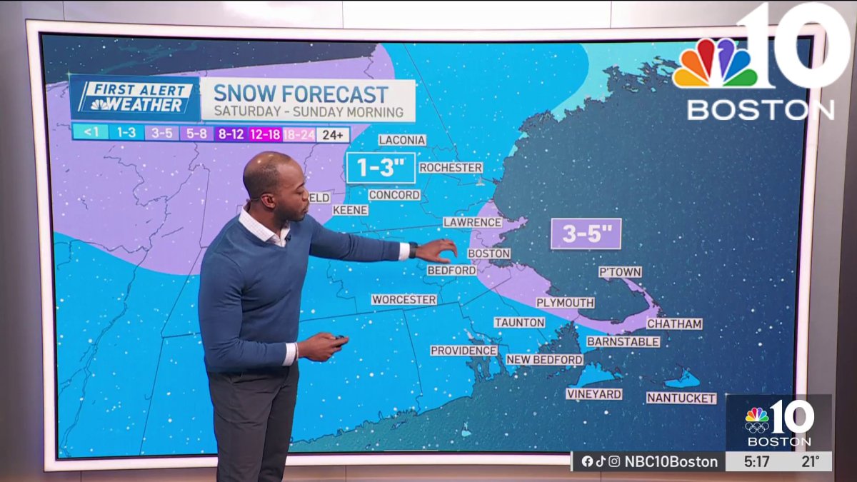Forecast: Up to 6 inches of snow possible for parts of Mass. this ...