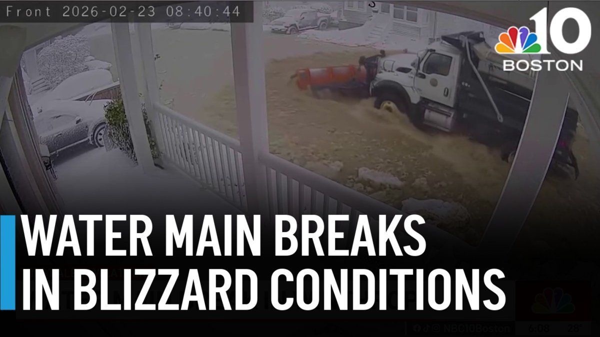 Water main break causes flooding in Winthrop during blizzard – NBC Boston