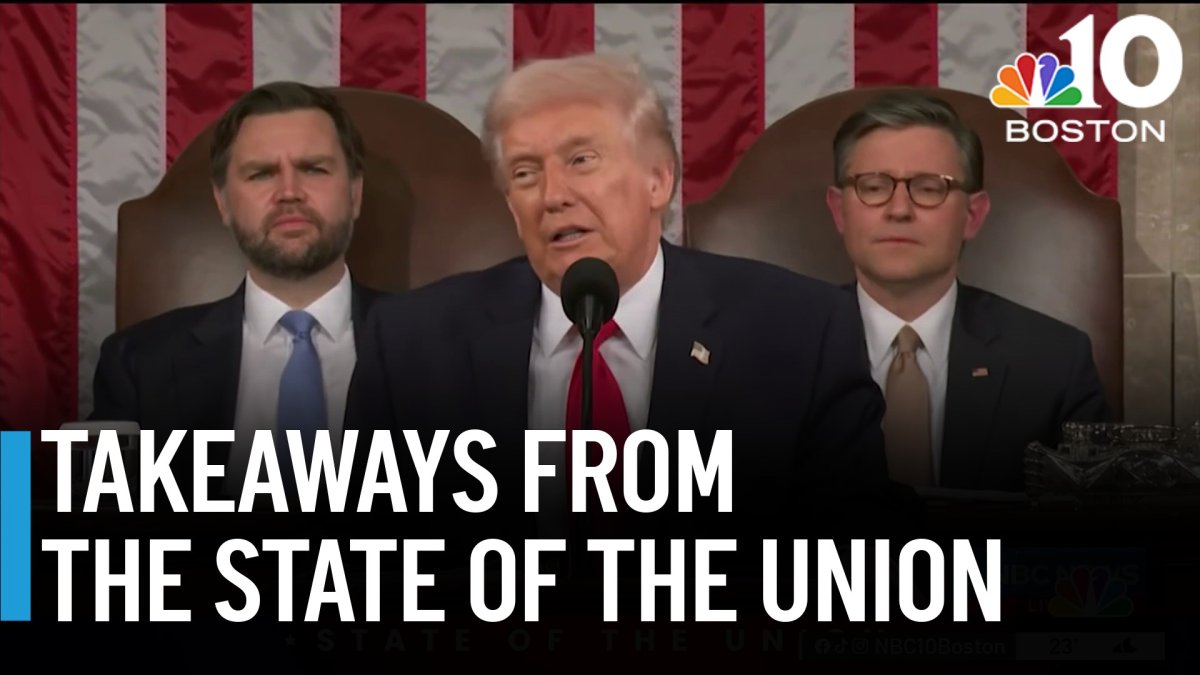 Takeaways from Trump’s State of the Union address – NBC Boston
