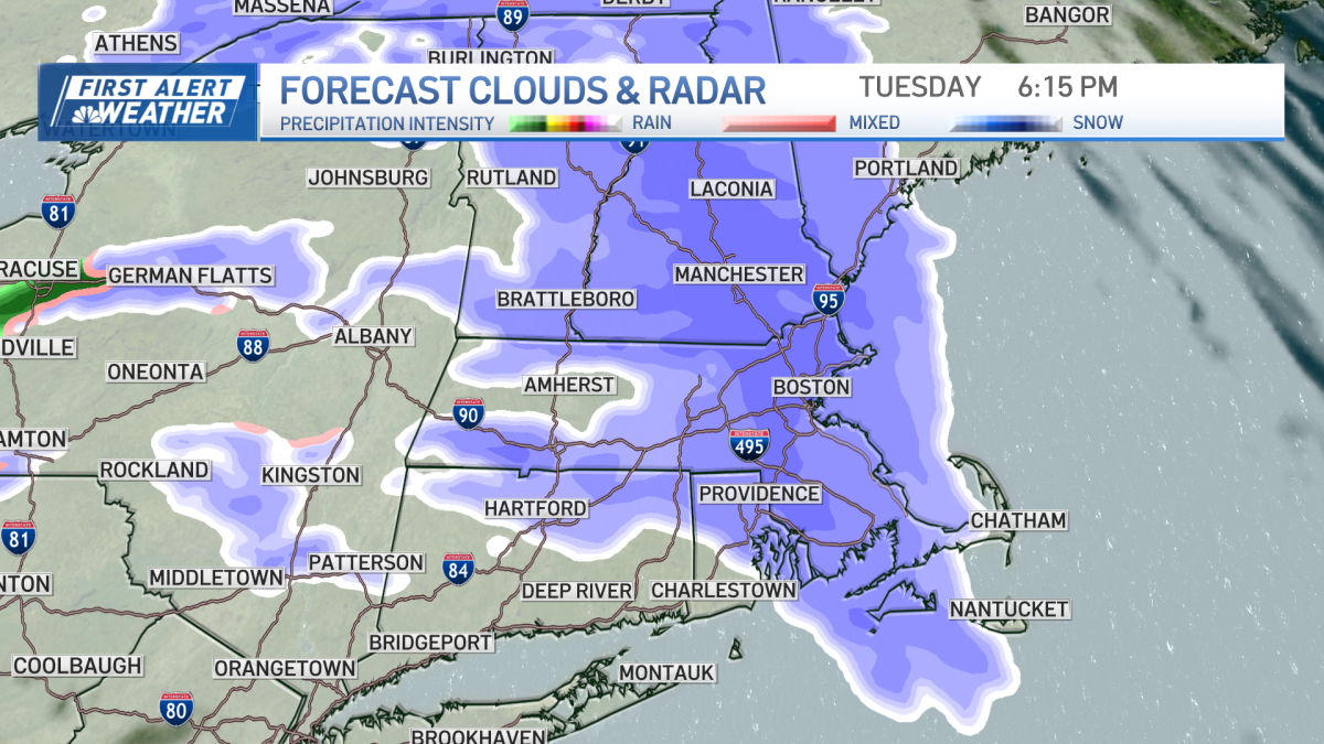 First Alert: How much snow will New England get today?