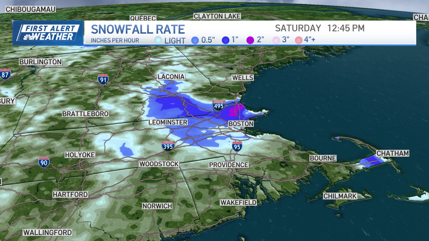 Boston Snow Inches Boston snow forecast: How much snow will Mass. get this weekend? – NBC ...