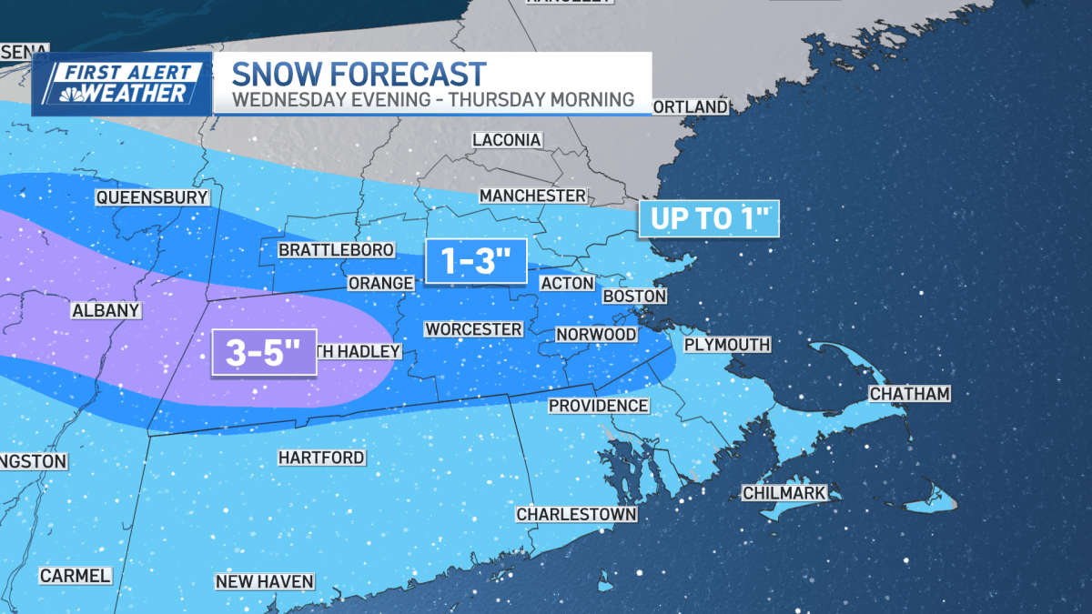 Boston weather: How much snow is Massachusetts getting today? – NBC Boston