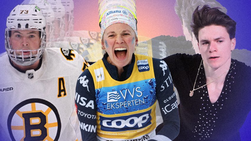 Charlie McAvoy, Jessie Diggins, Maxim Naumov