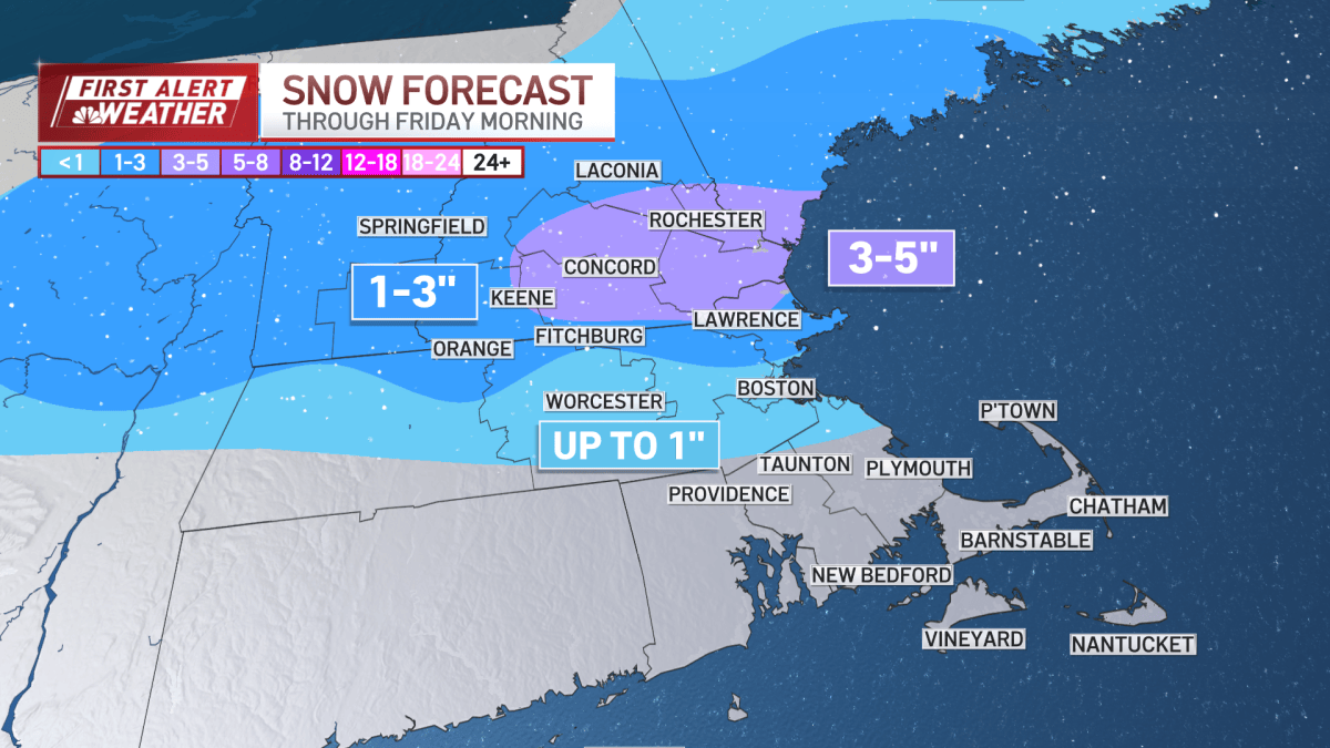 Winter storm warning in Boston: How much snow will Mass., NH get? – NBC ...