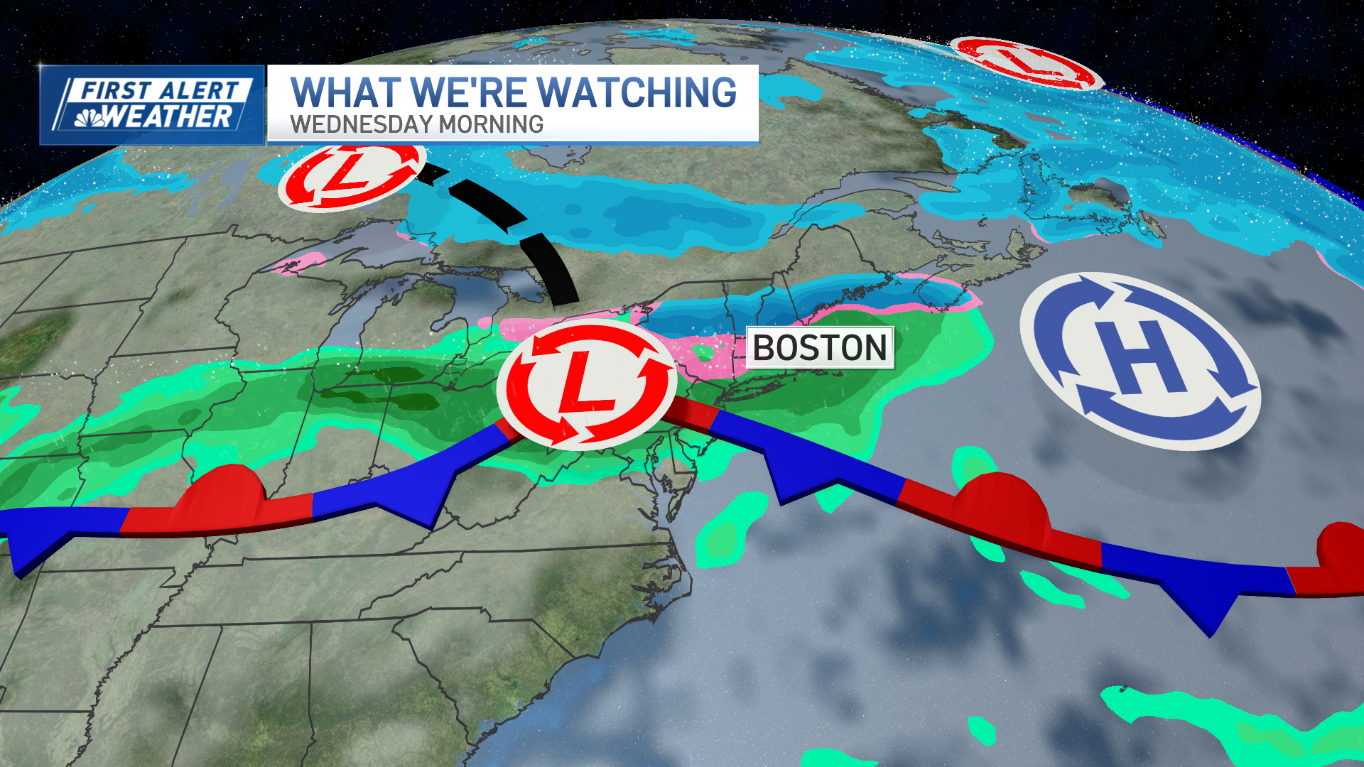 Weather Boston: Snow moves through today, how much in Mass.? – NBC Boston