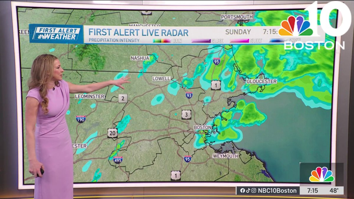 Forecast: Damp start, showers to taper off – NBC Boston