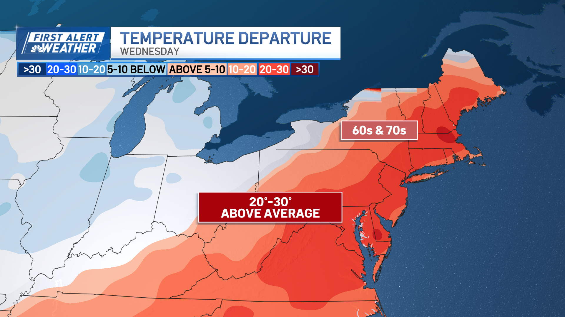 Weather today: Boston sees 50 degrees today, 70s by Wednesday – NBC Boston