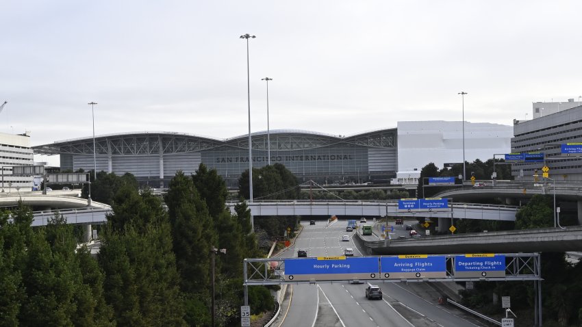 SAN FRANCISCO, CALIFORNIA – NOVEMBER 7: A general view of San Francisco International Airport (SFO) as flights reduce 10% at 40 airports across the US starting today due to the ongoing government shutdown, in San Francisco, California, United States on November 7, 2025. (Photo by Tayfun Coskun/Anadolu via Getty Images)