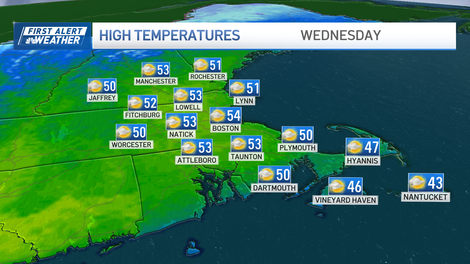 Weather Boston: Warmup begins today, rain showers return tomorrow – NBC ...