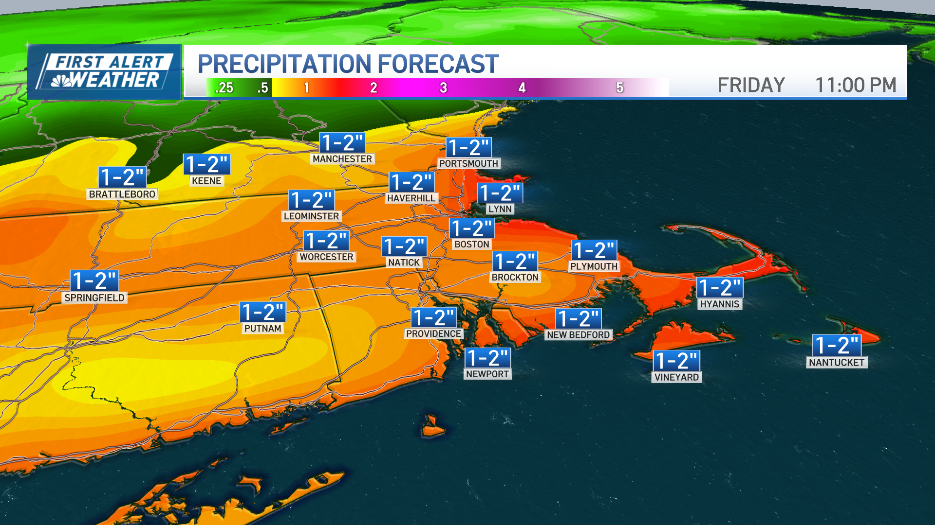 New England rain and snow forecast for this week – NBC Boston