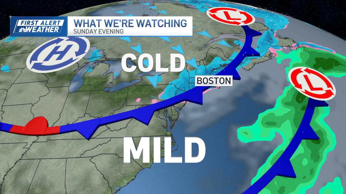Weather Boston: Snow moves through today, how much in Mass.? – NBC Boston